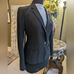 Ann Taylor Factory Black Blazer Sz 2 + Bonus Top